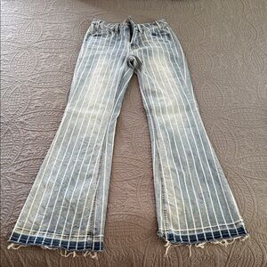 29x36 Rock&Roll Denim HIGH RISE EXTRA STRETCH STRIPED TROUSERS